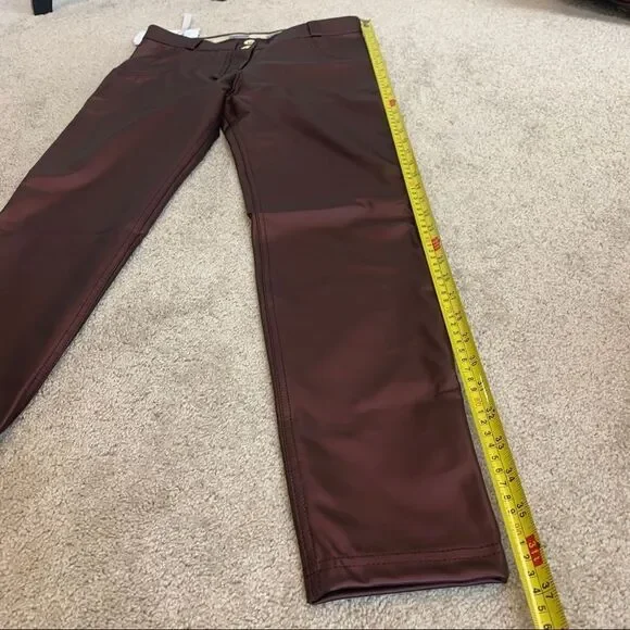 FREDDY WR.UP metallic leggings pants deep purple Sz M